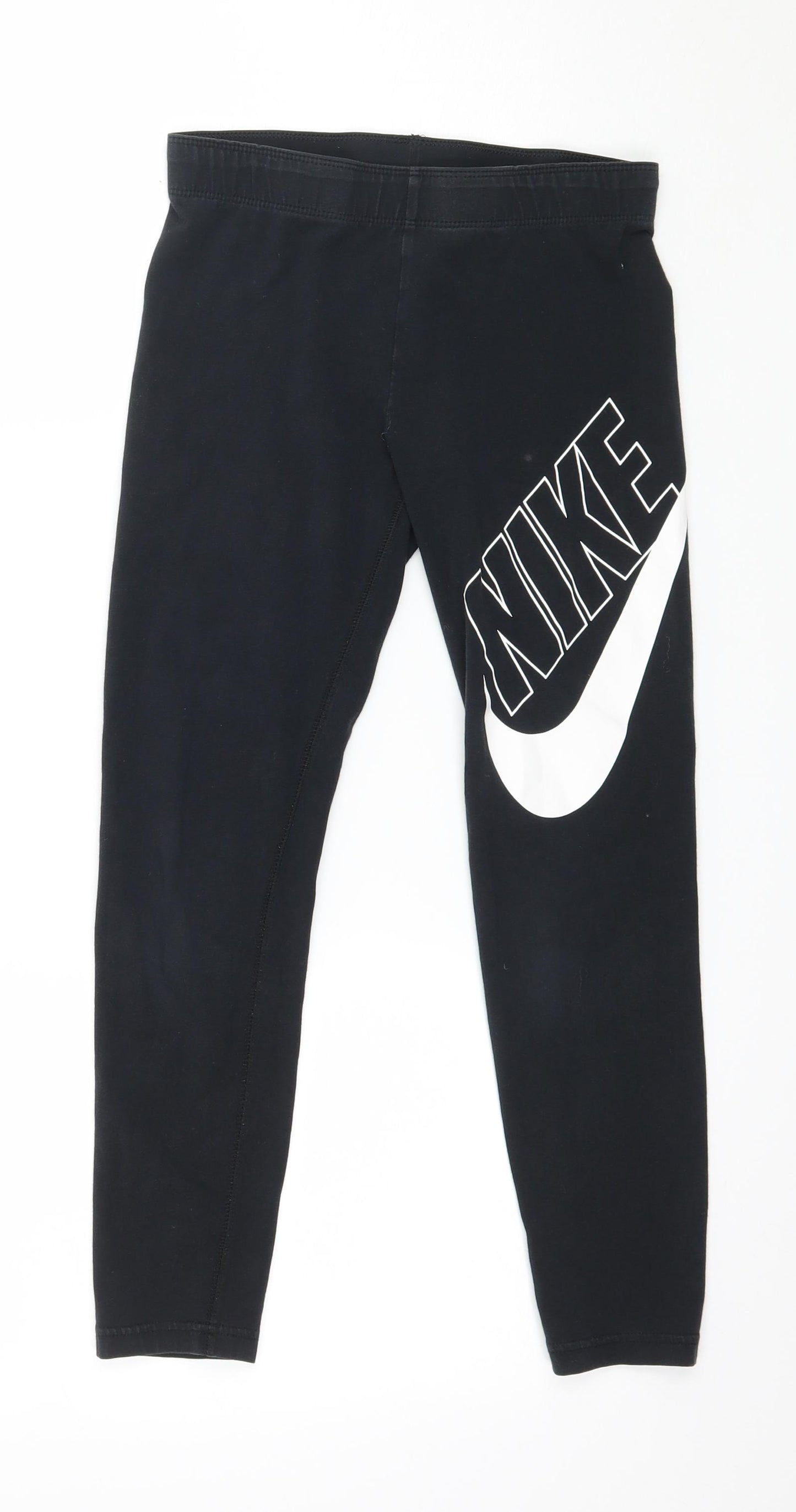 Nike Girls Black  Jersey Jogger Trousers Size M
