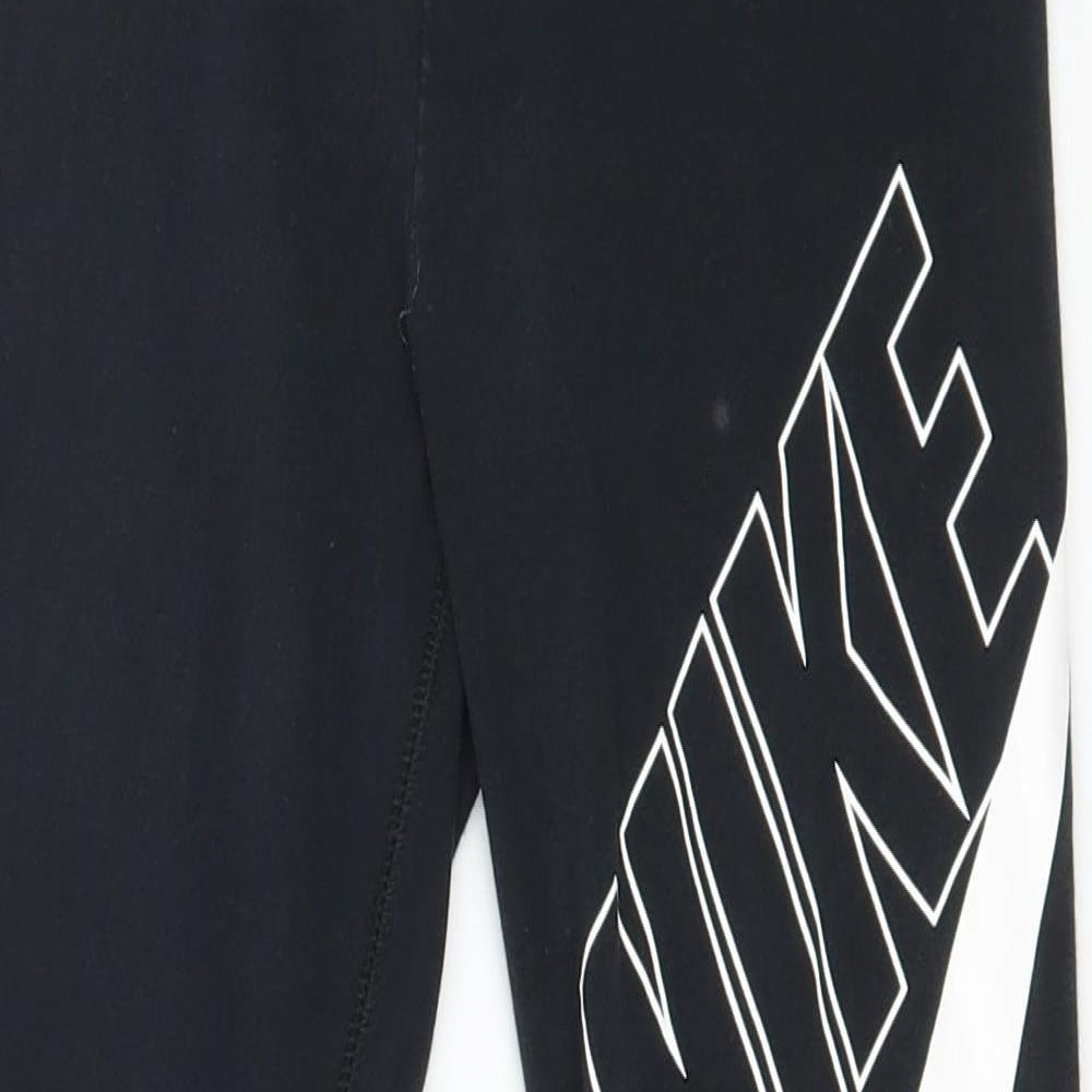Nike Girls Black  Jersey Jogger Trousers Size M