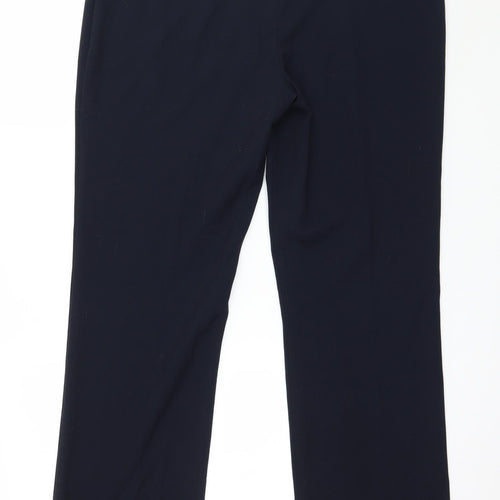 M&Co Womens Blue   Trousers  Size 14 L31 in