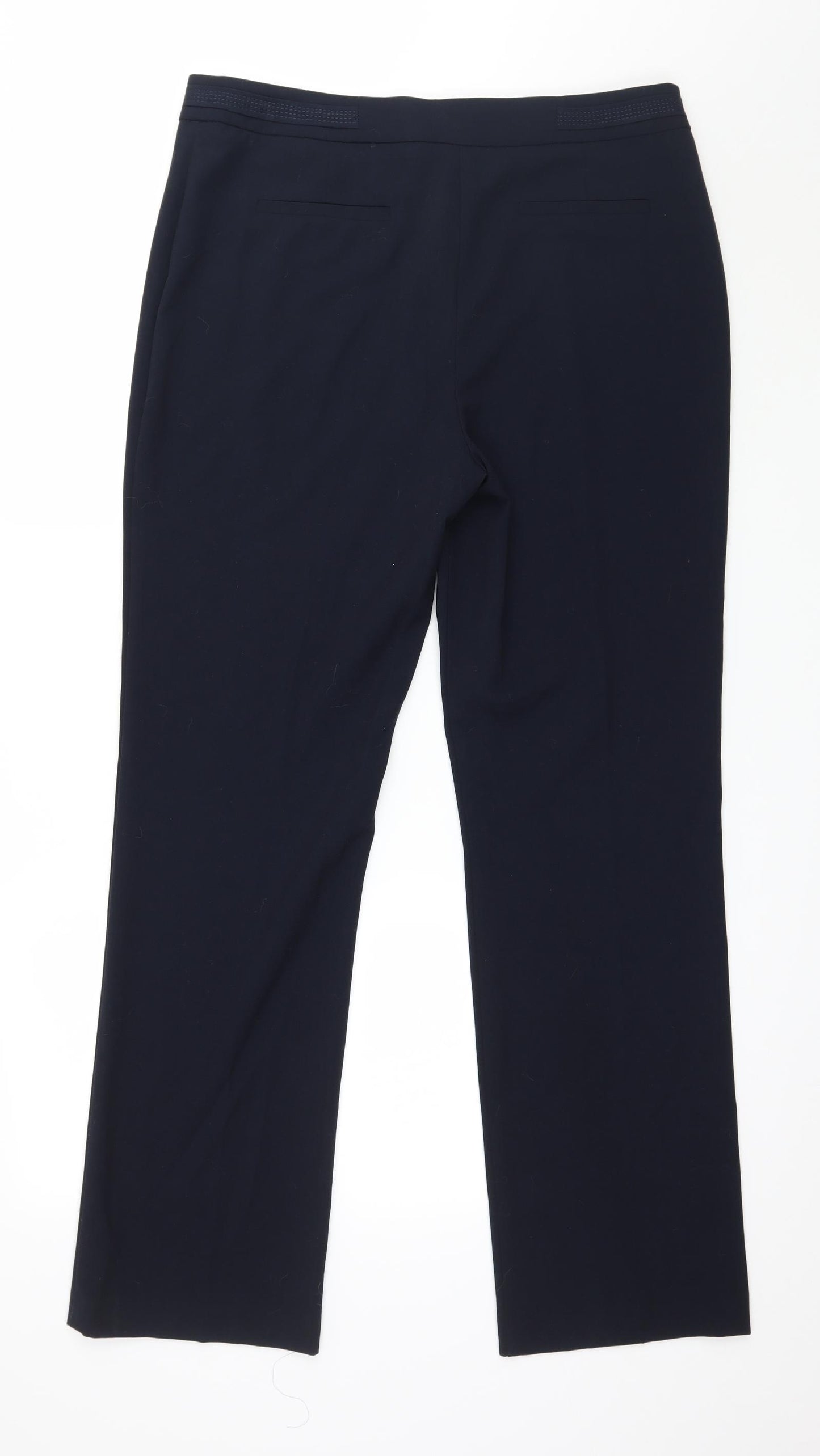 M&Co Womens Blue   Trousers  Size 14 L31 in