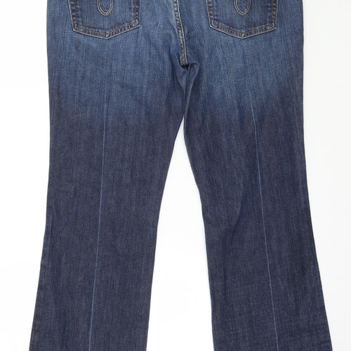 River Island Womens Blue  Denim Straight Jeans Size 14 L29 in