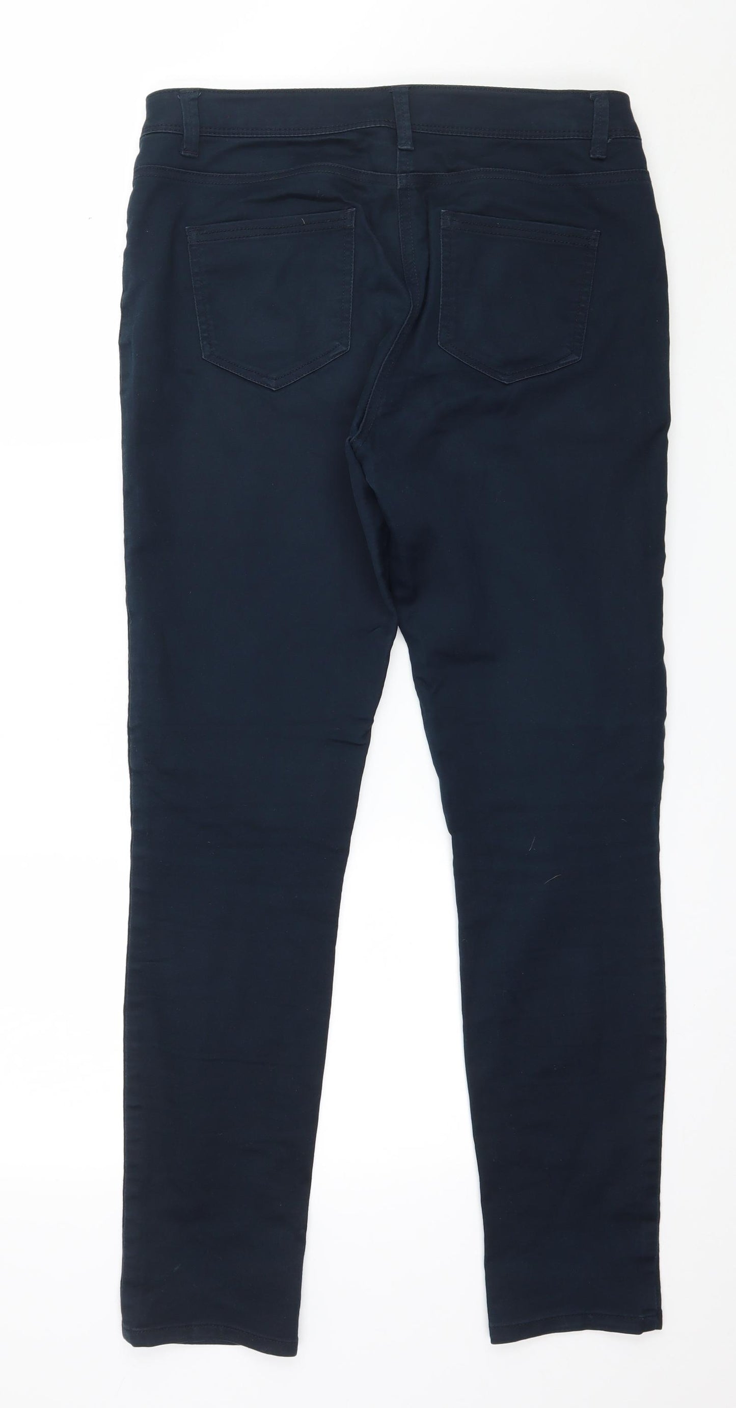 Wallis Womens Blue  Denim Skinny Jeans Size 12 L30 in