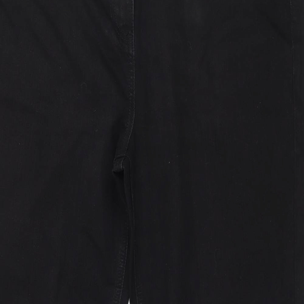 TU Womens Black  Denim Straight Jeans Size 18 L31 in