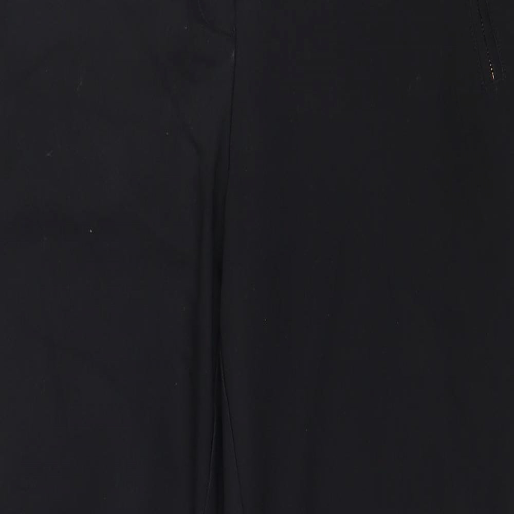 Papaya Womens Black   Trousers  Size 14 L26 in