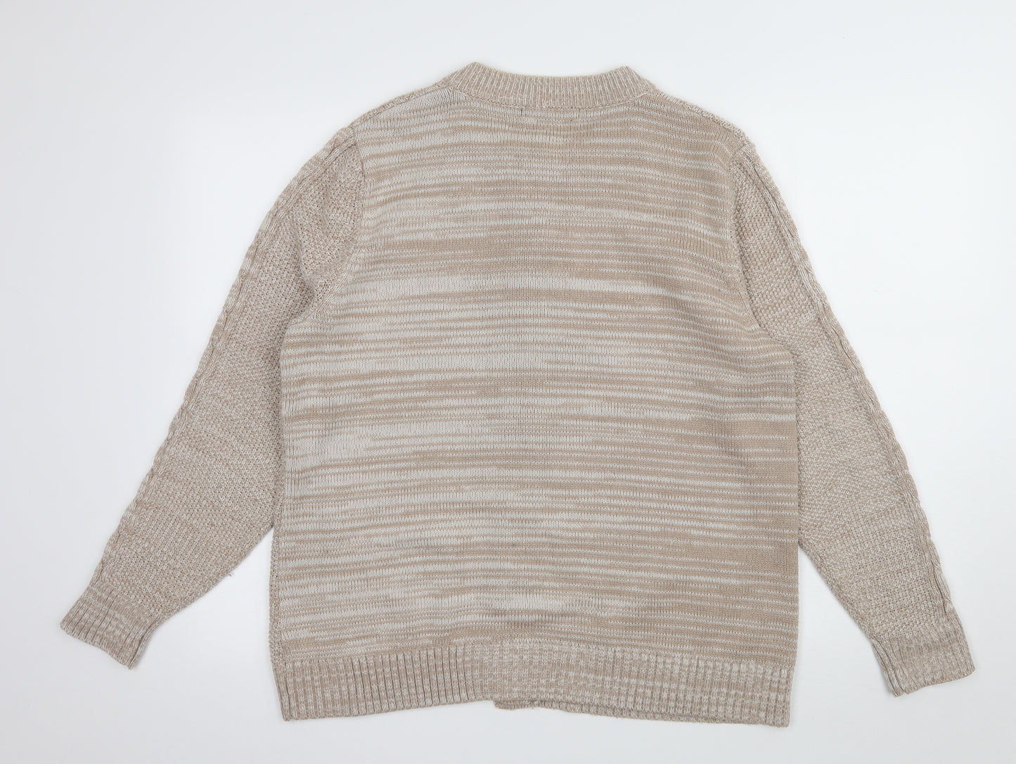 Bonmarché Womens Ivory  Knit Cardigan Jumper Size M