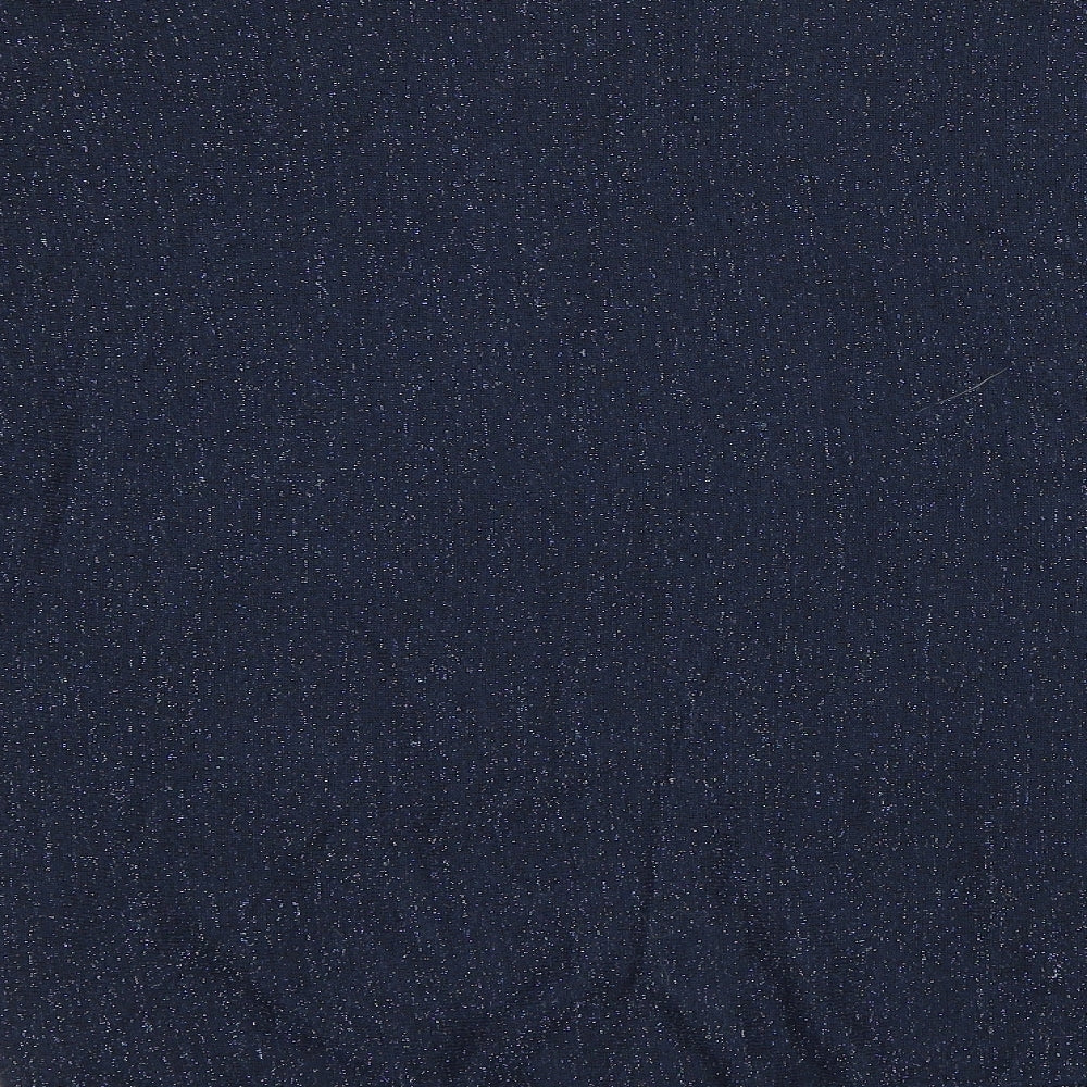M&Co Womens Blue  Knit Pullover Jumper Size 16