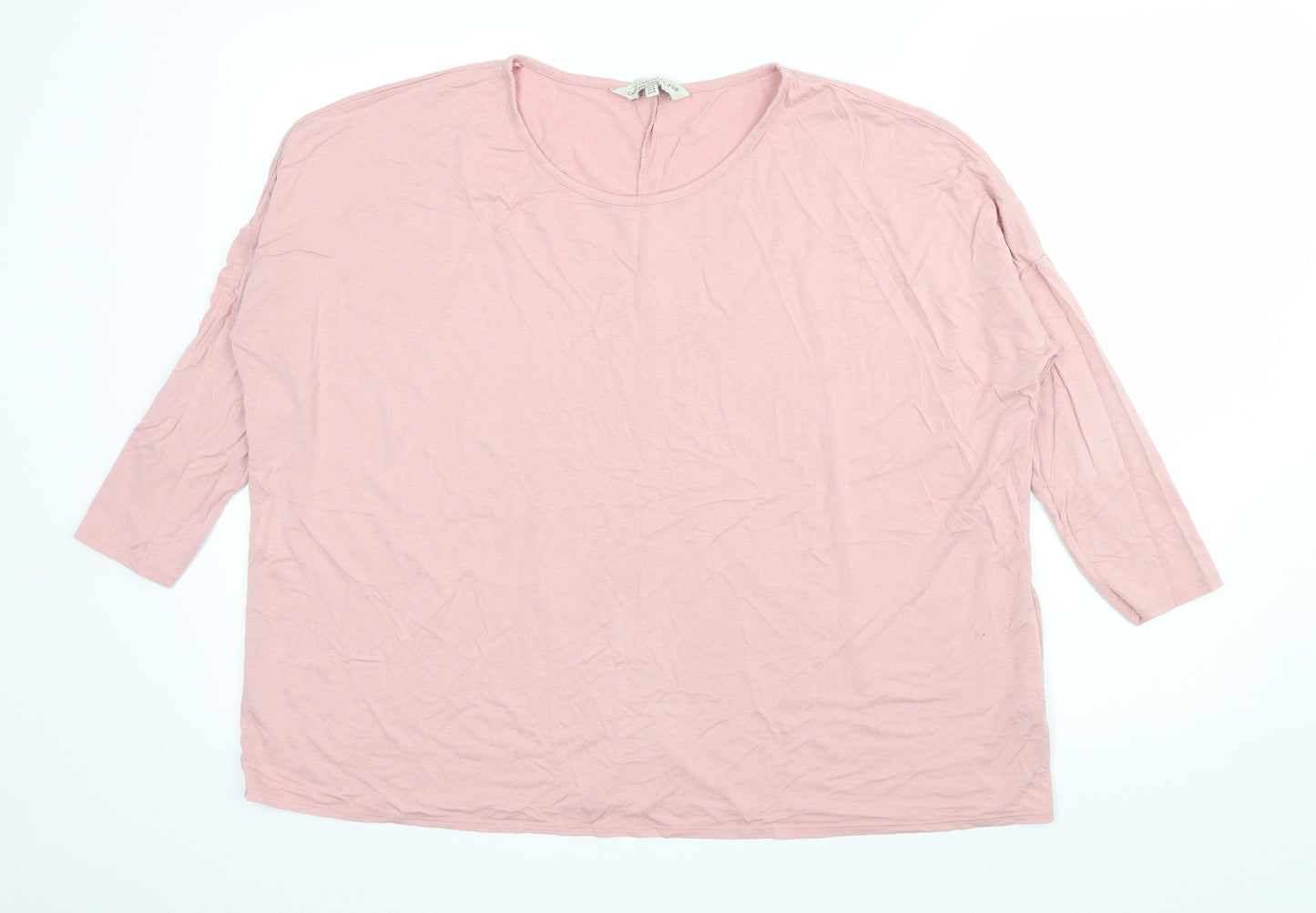 F&F Womens Pink  Jersey Basic T-Shirt Size M