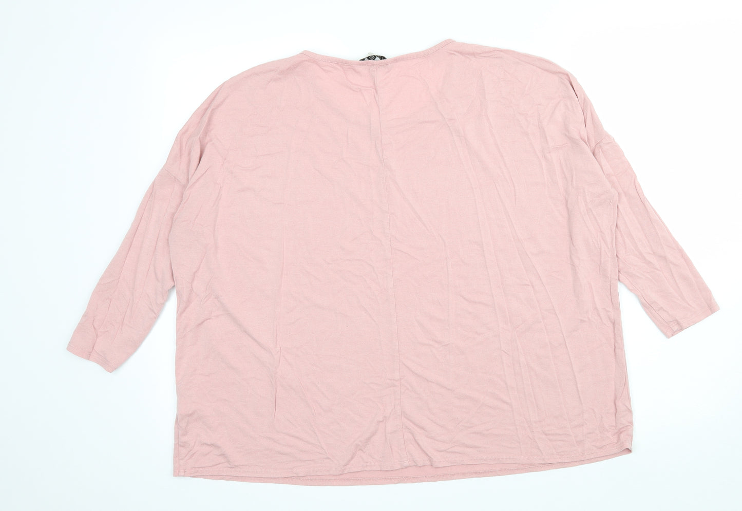 F&F Womens Pink  Jersey Basic T-Shirt Size M