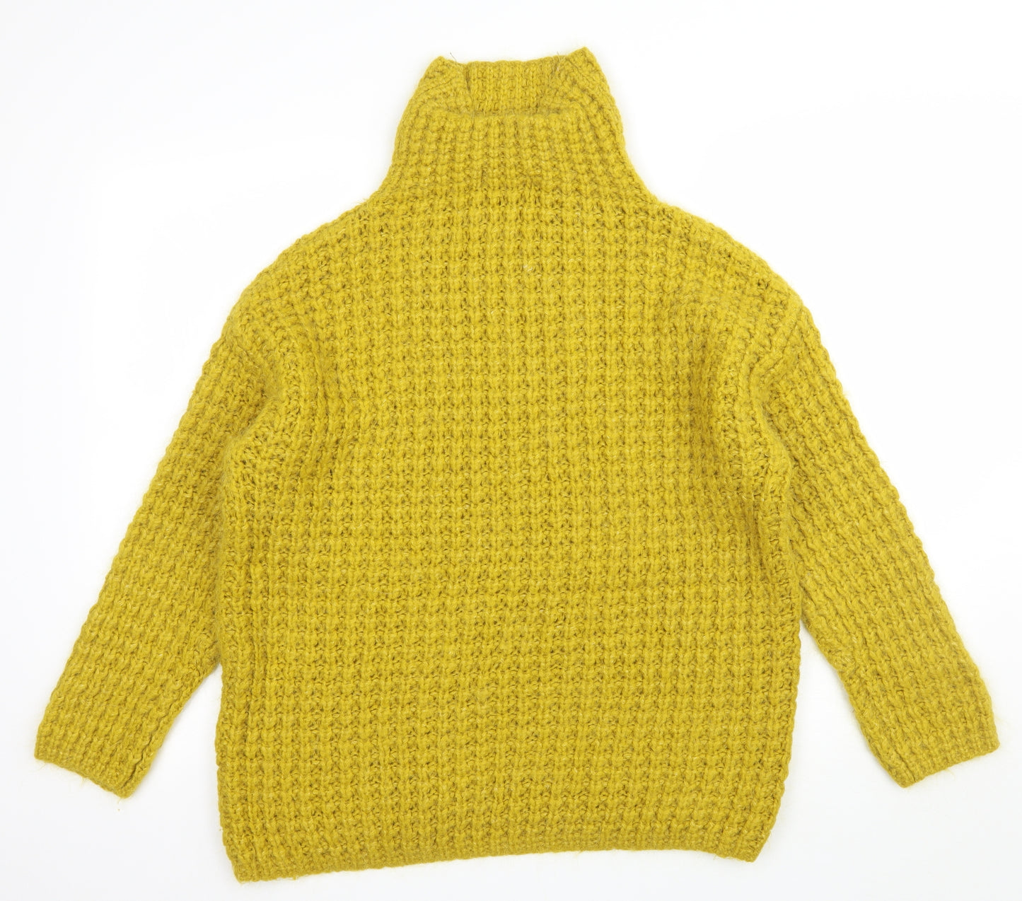 TU Womens Yellow  Knit Pullover Jumper Size 16