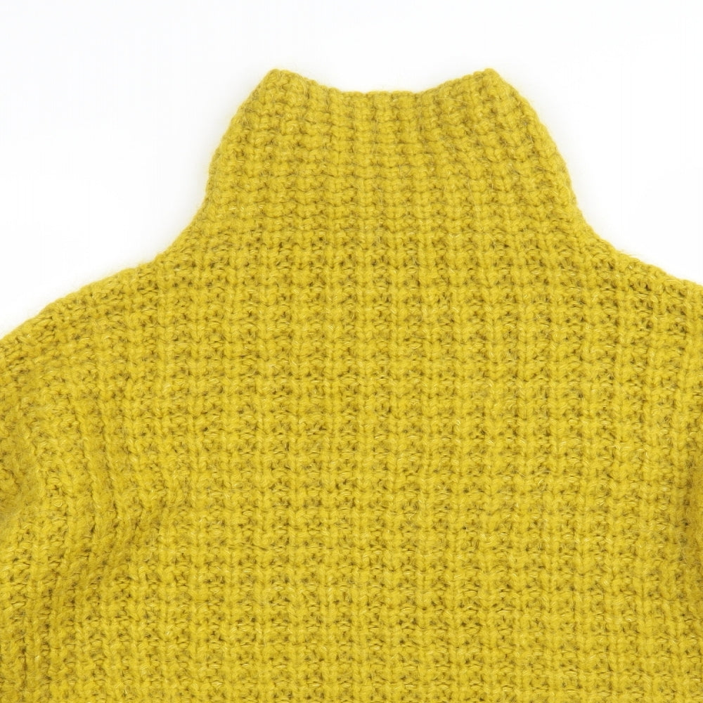 TU Womens Yellow  Knit Pullover Jumper Size 16