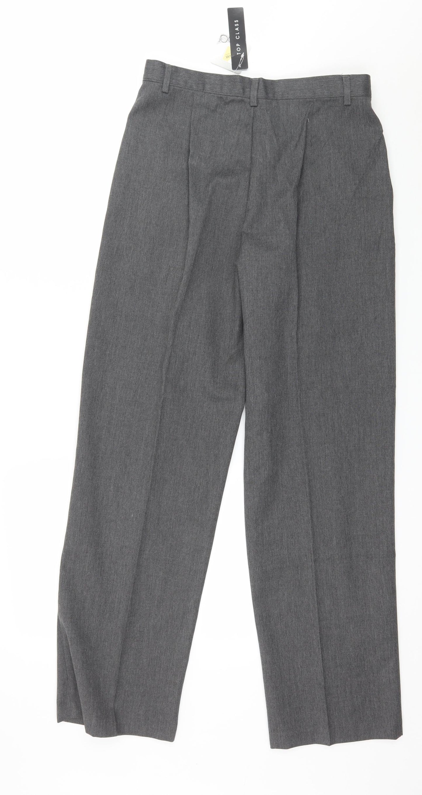 Top Class Girls Grey   Dress Pants Trousers Size 14 Years