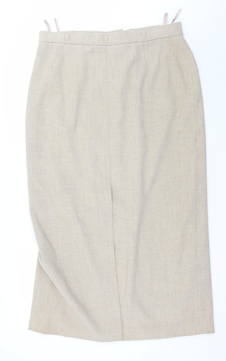 Hirsch Womens Ivory   Straight & Pencil Skirt Size 20