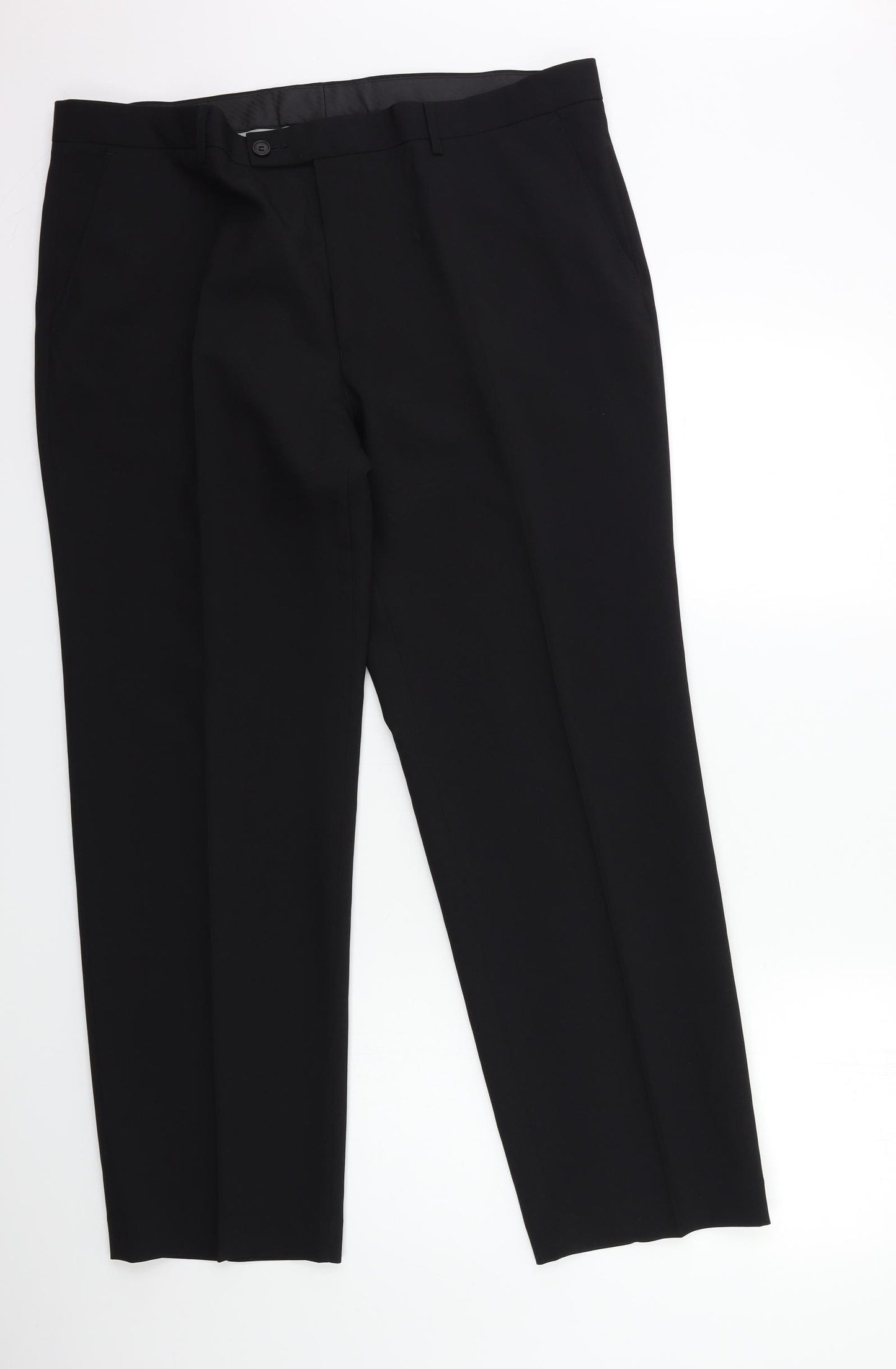 George Mens Black   Dress Pants Trousers Size 40 in L29 in