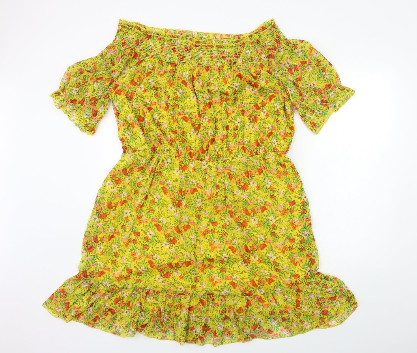 Papaya Womens Yellow Floral  Shift  Size 20