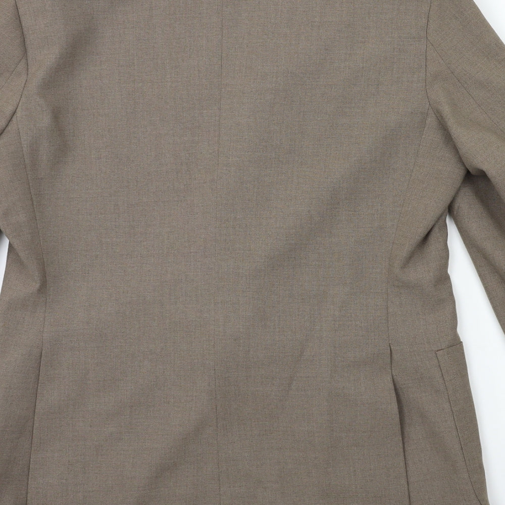 Preworn Mens Brown   Jacket Suit Jacket Size 38