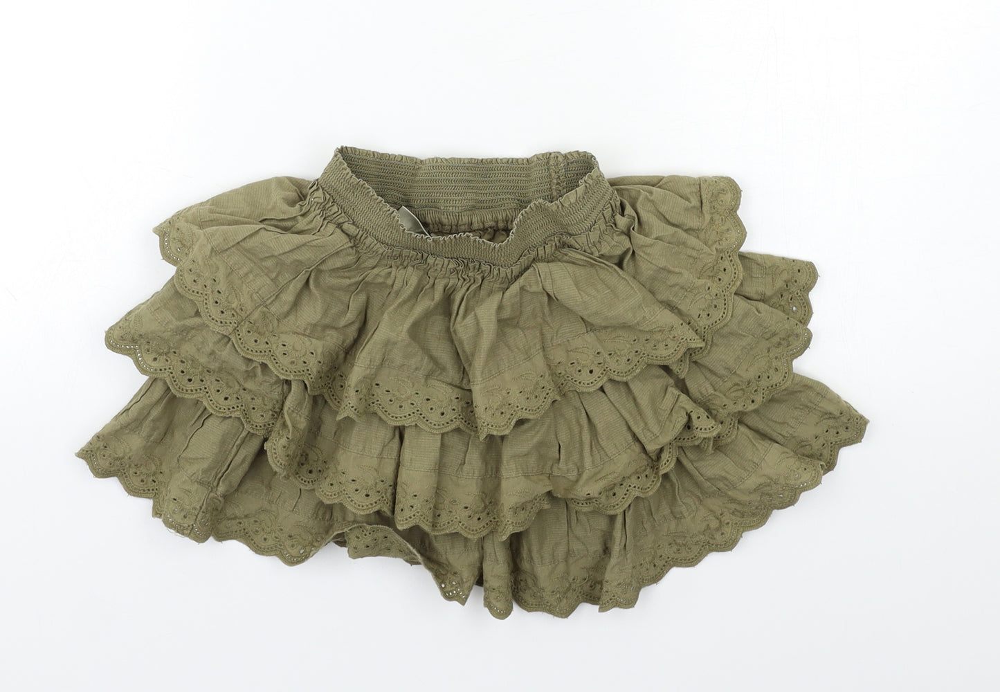 NEXT Girls Green   Pleated Skirt Size 3 Years