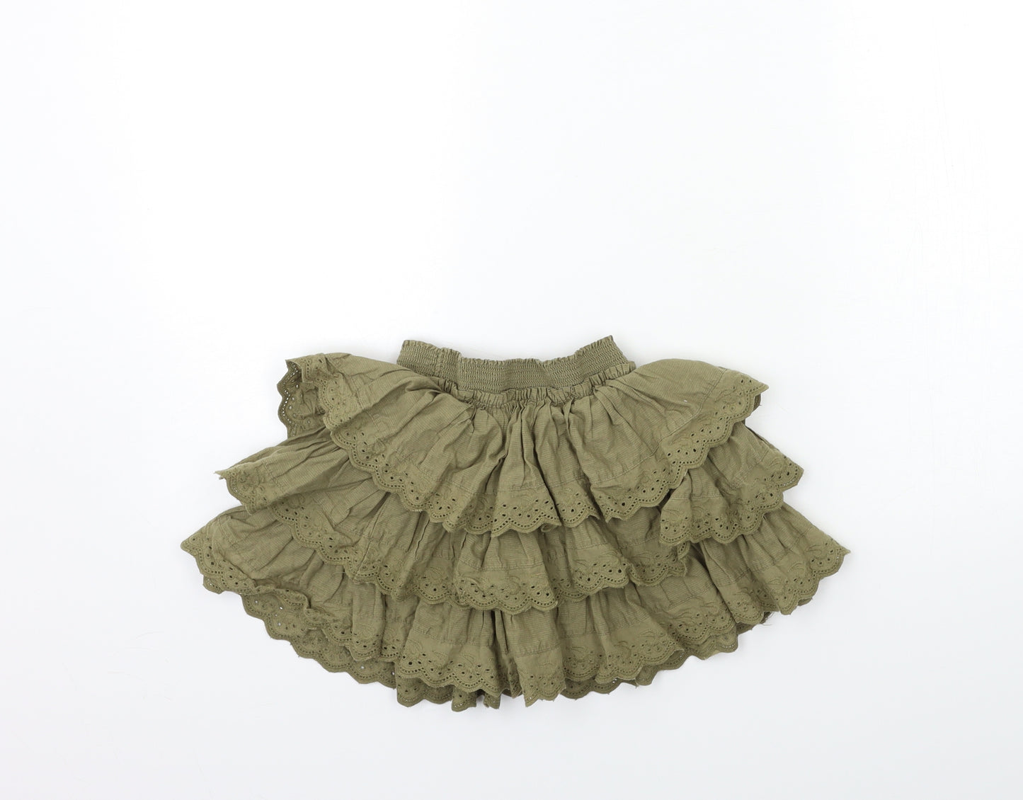 NEXT Girls Green   Pleated Skirt Size 3 Years