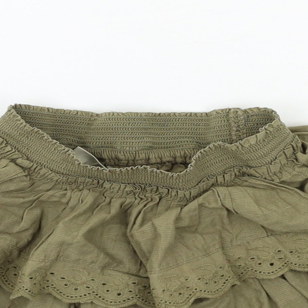 NEXT Girls Green   Pleated Skirt Size 3 Years