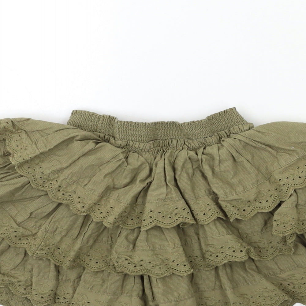 NEXT Girls Green   Pleated Skirt Size 3 Years