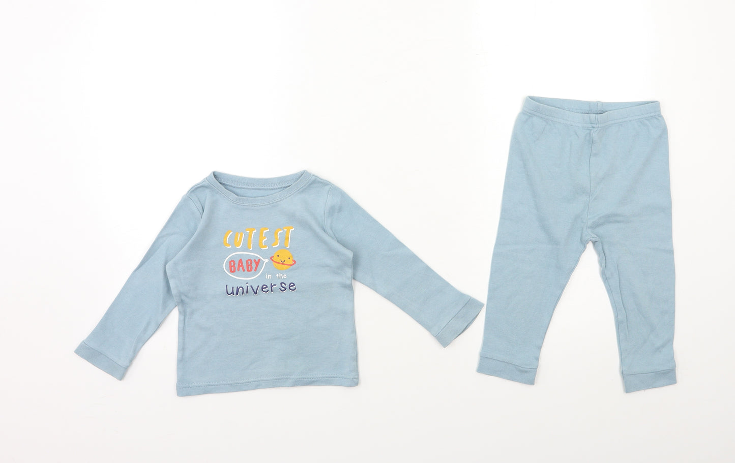 George Baby Blue   Kaftan Pyjama Set Size 12-18 Months