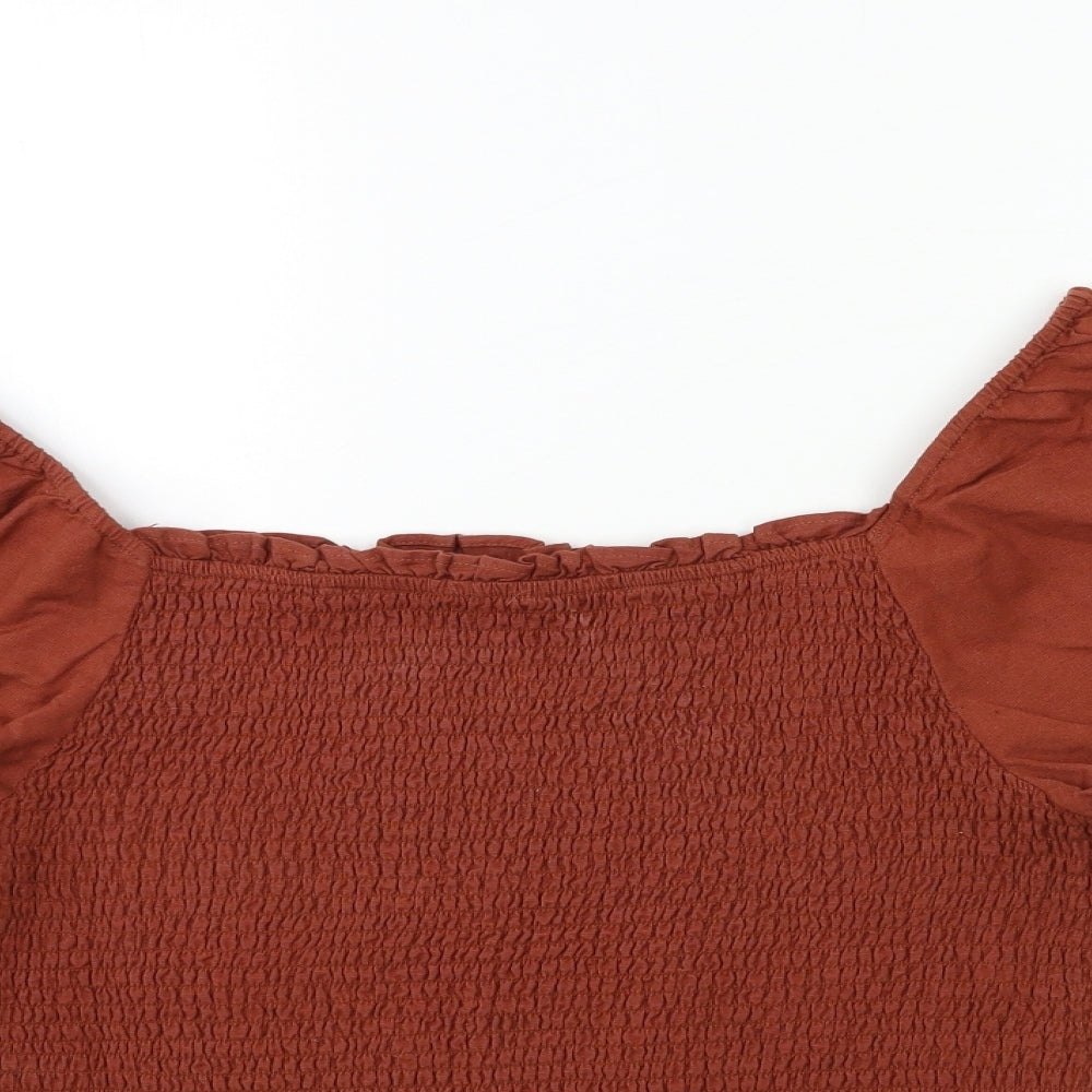 NEXT Womens Brown   Basic Blouse Size 18