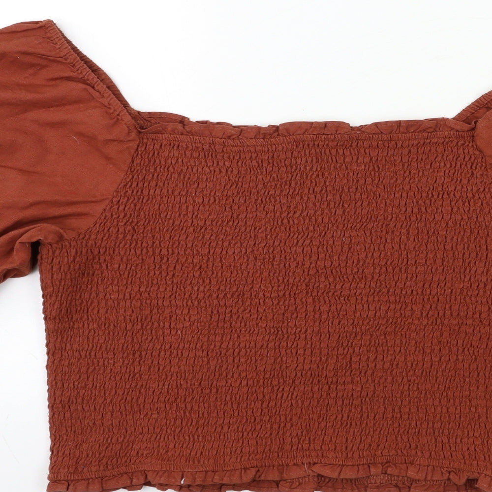 NEXT Womens Brown   Basic Blouse Size 18