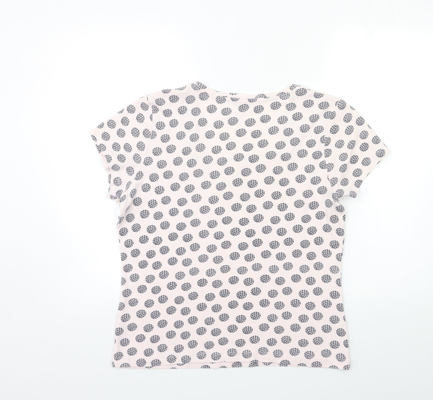 M&Co Womens Pink Paisley  Basic T-Shirt Size 20