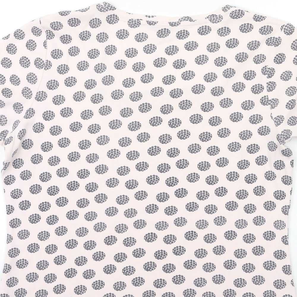 M&Co Womens Pink Paisley  Basic T-Shirt Size 20