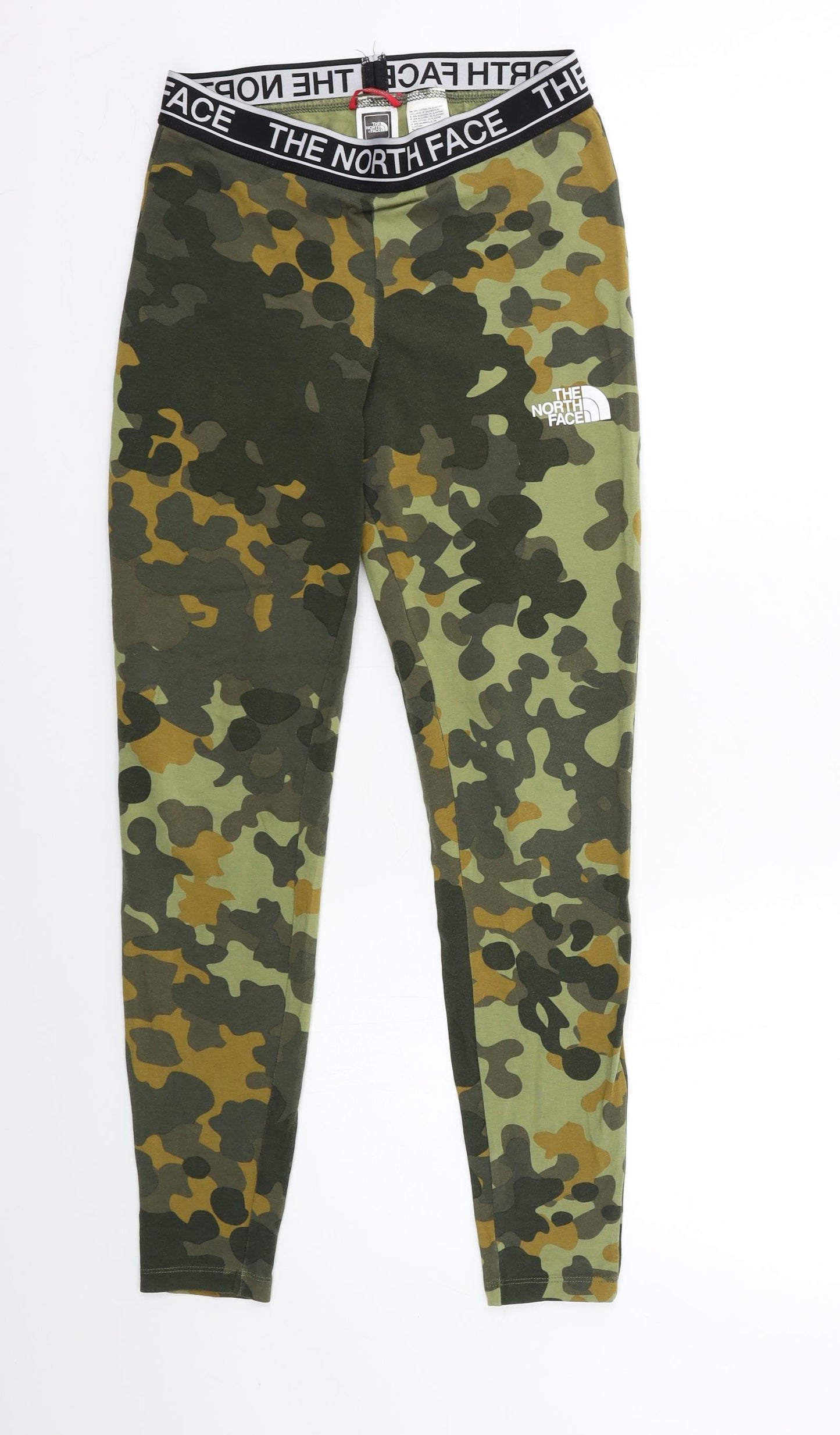 The North Face Womens Green Camouflage  Capri Leggings Size S L27 in