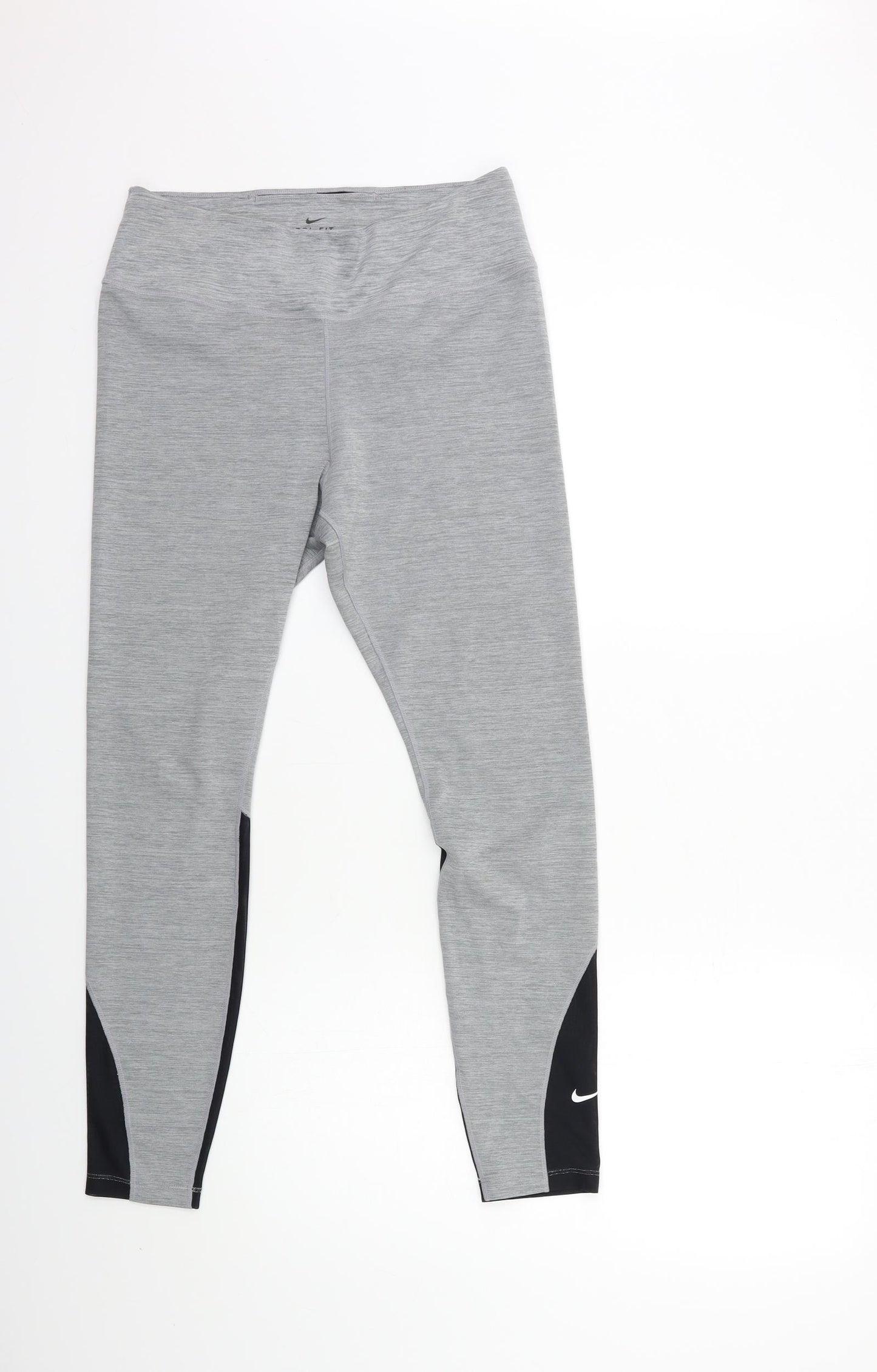 Nike Womens Grey   Compression Leggings Size L L27 in