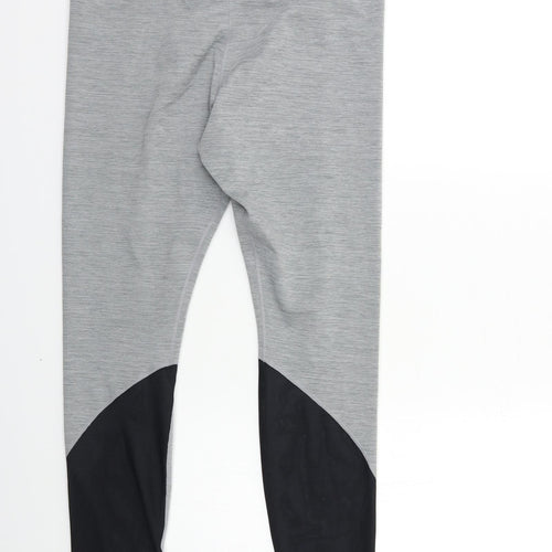 Nike Womens Grey   Compression Leggings Size L L27 in