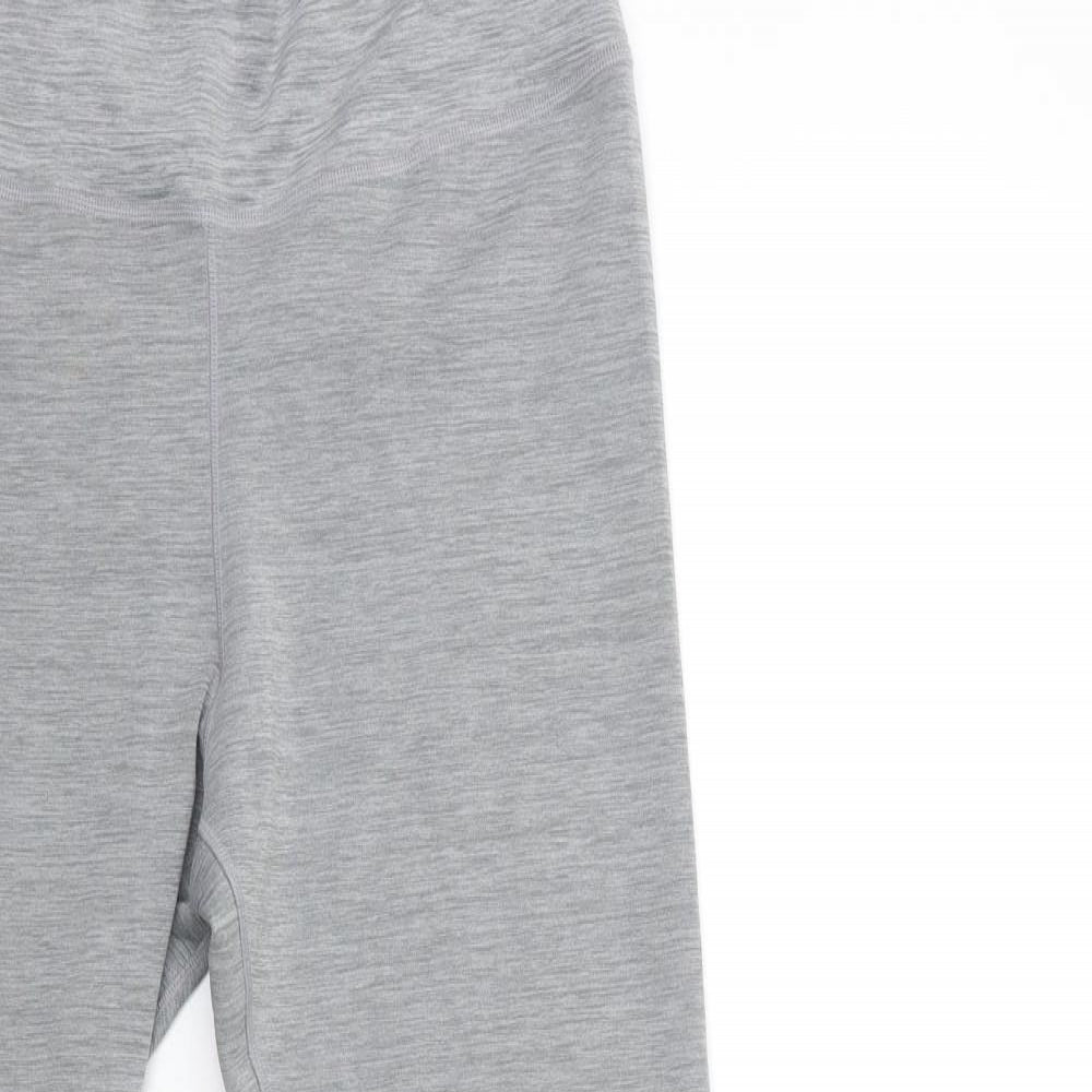 Nike Womens Grey   Compression Leggings Size L L27 in