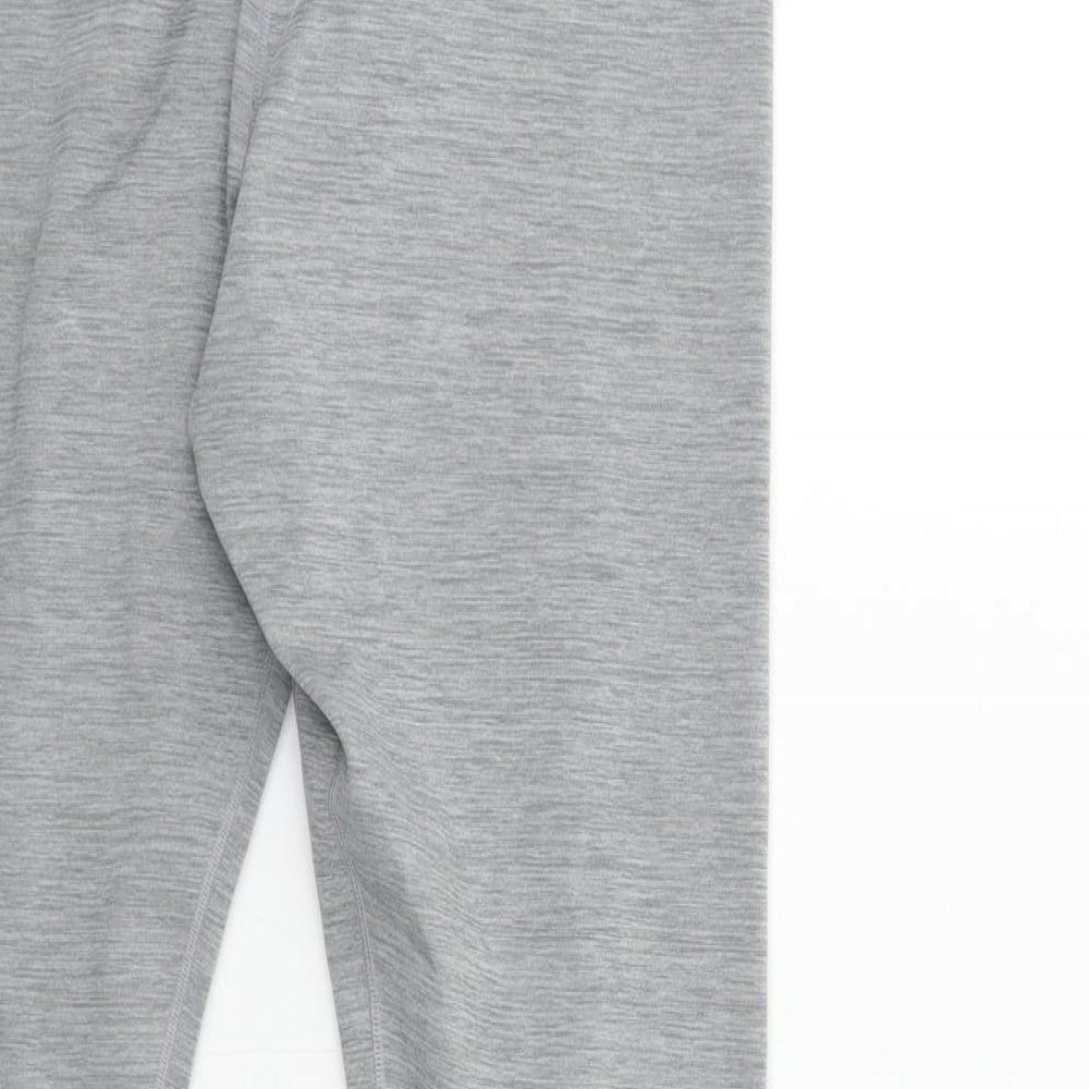 Nike Womens Grey   Compression Leggings Size L L27 in