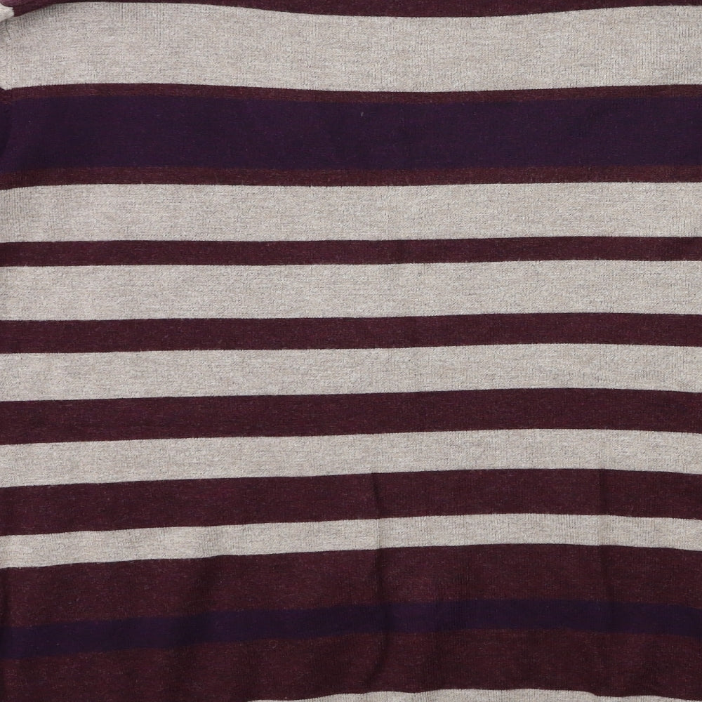 Papaya Womens Red Striped Knit Pullover Jumper Size 20
