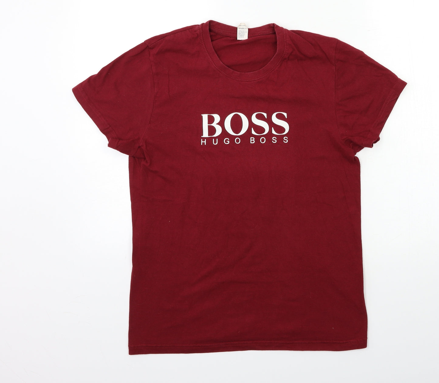 HUGO BOSS Womens Red   Basic T-Shirt Size S