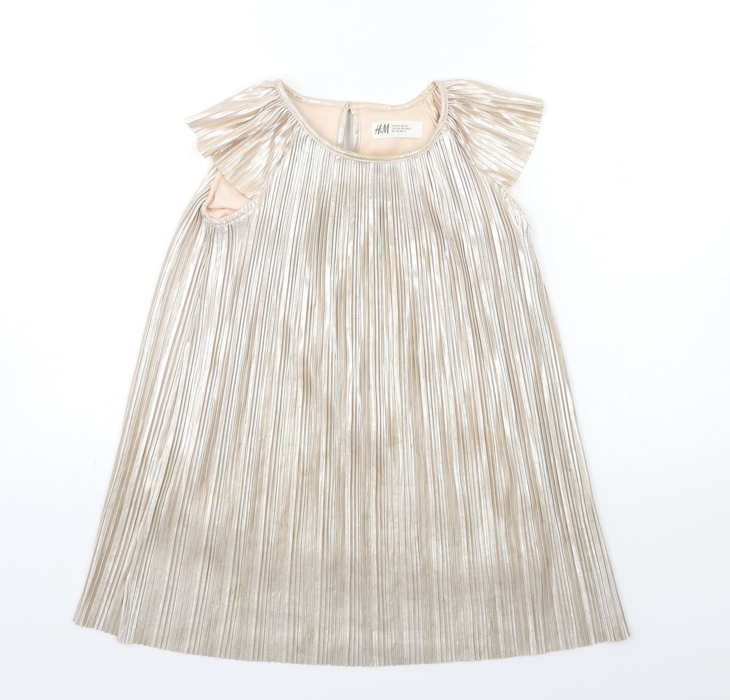 H&M Girls Gold   A-Line  Size 5-6 Years