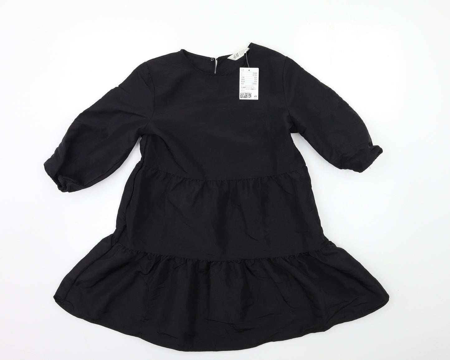 H&M Girls Black   Shift  Size 11-12 Years