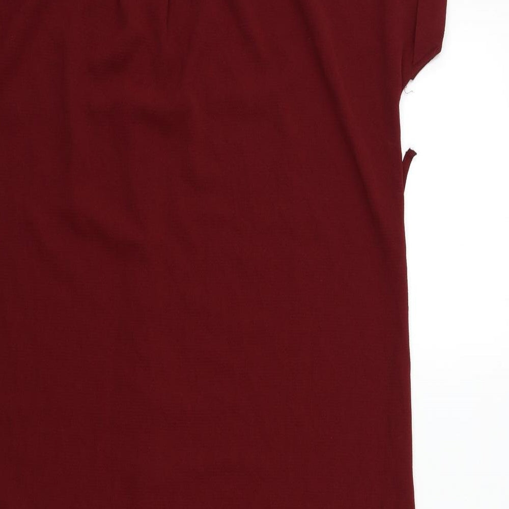 New Look Womens Red   Shirt Dress  Size 16