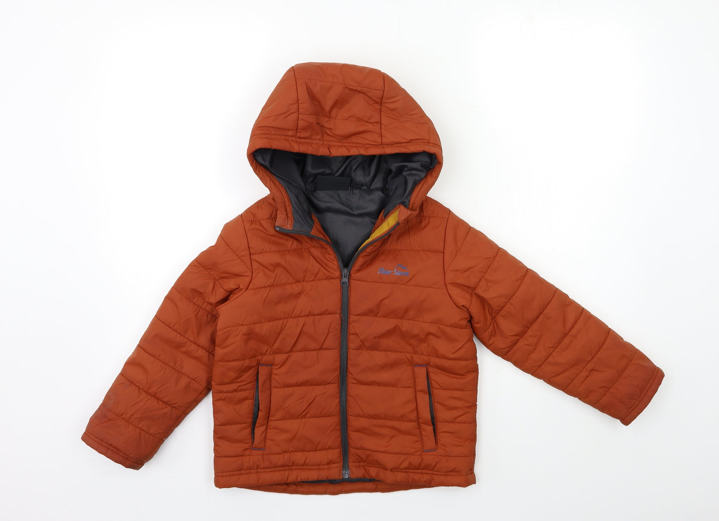 Peter Storm Boys Brown   Puffer Jacket Coat Size 5-6 Years