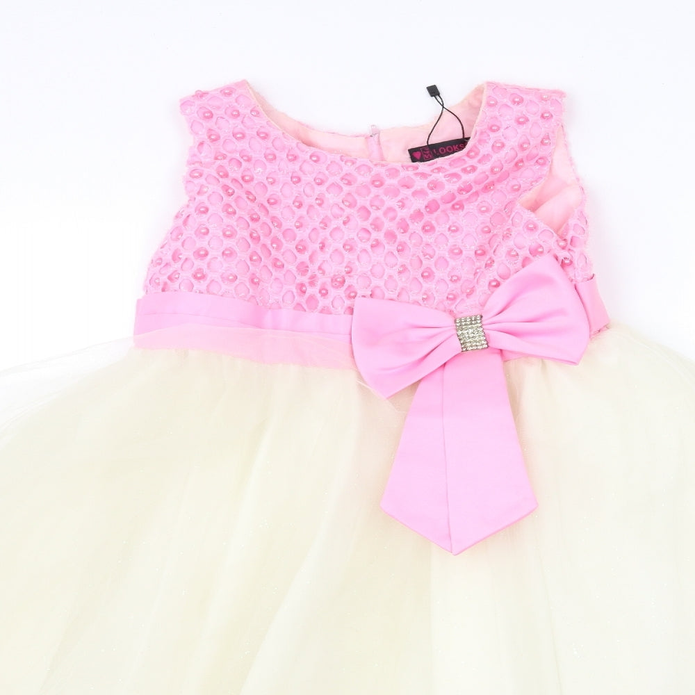 looks london Girls Pink   Tutu Dress  Size 11-12 Years