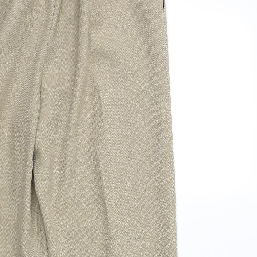Sarah Hamilton Womens Beige   Trousers  Size 14 L28 in
