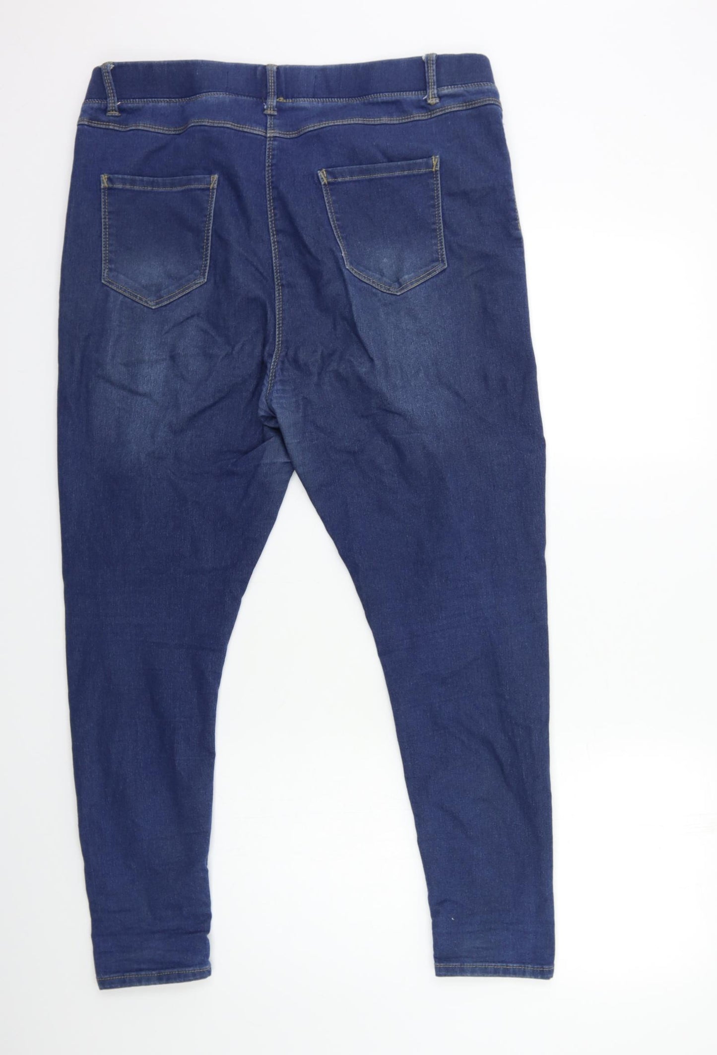 Simply Be Womens Blue  Denim Jegging Jeans Size 18 L27 in