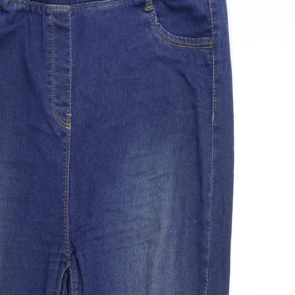 Simply Be Womens Blue  Denim Jegging Jeans Size 18 L27 in