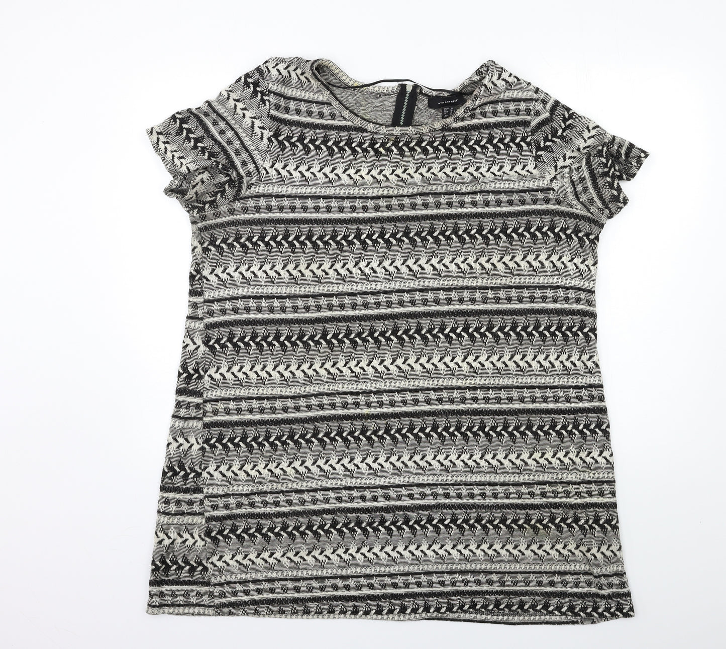 Atmosphere Womens Black Striped  Basic T-Shirt Size 18
