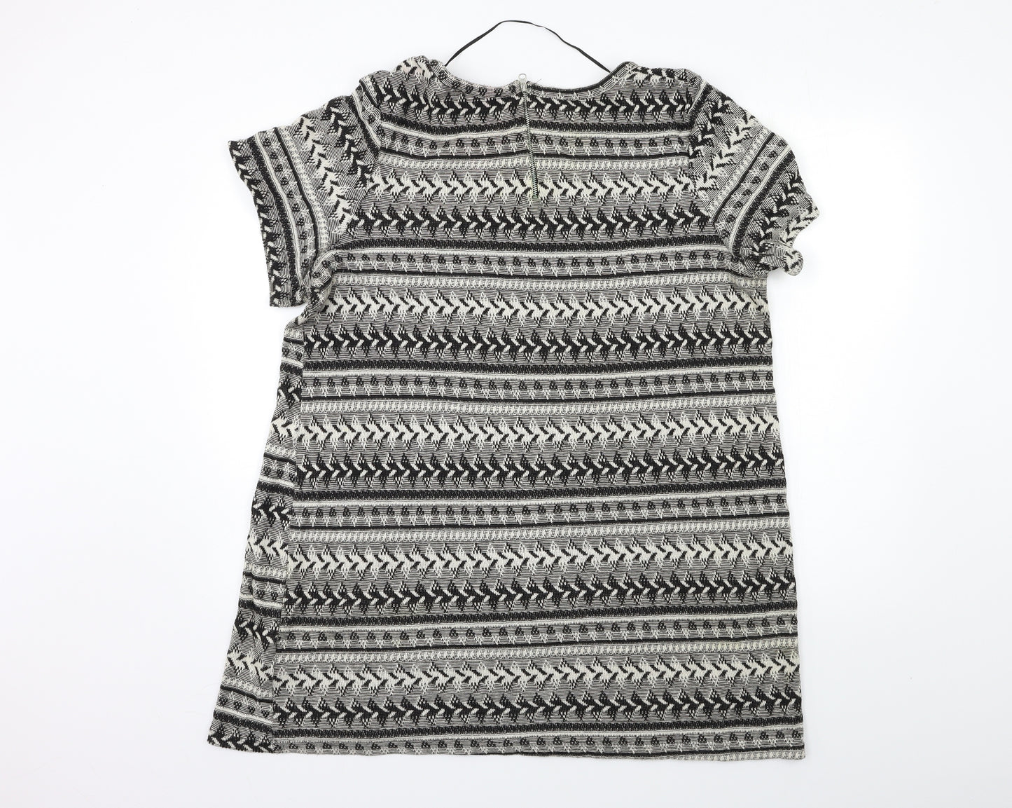 Atmosphere Womens Black Striped  Basic T-Shirt Size 18
