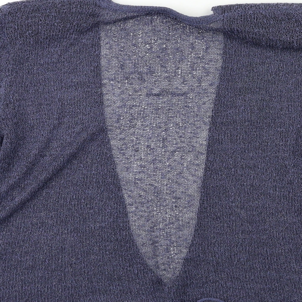 Roman Womens Blue  Knit Cardigan Jumper Size 12