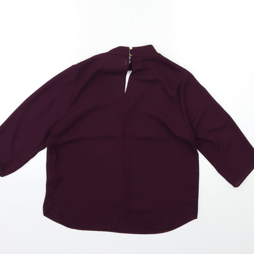 Atmosphere Womens Purple   Basic Blouse Size 8