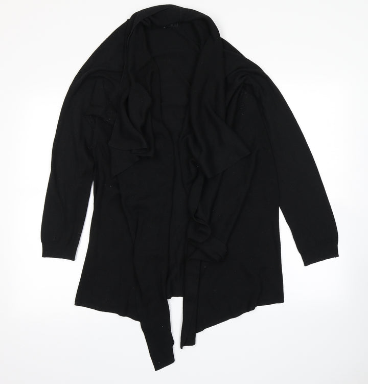 F&F Womens Black Knit Cardigan Jumper Size 10