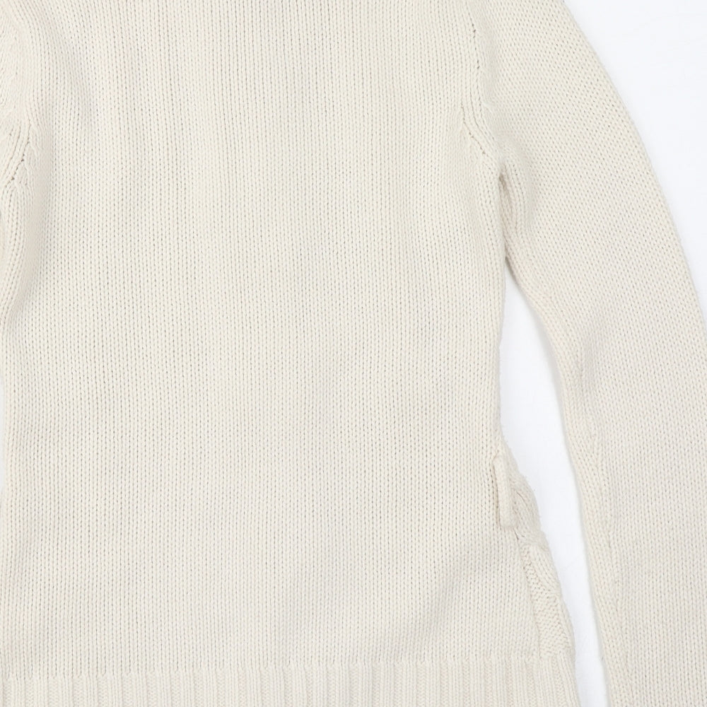 Knitwear Womens Ivory  Knit Cardigan Jumper Size 12
