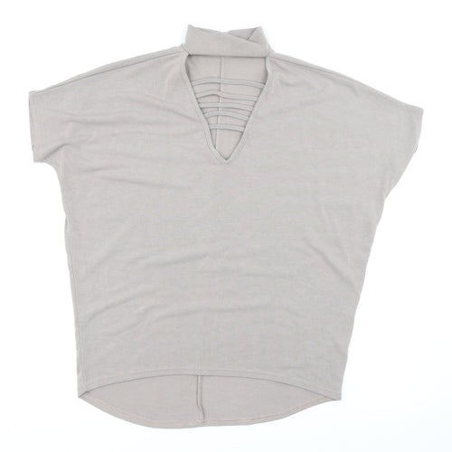 Select Womens Brown   Basic T-Shirt Size 6